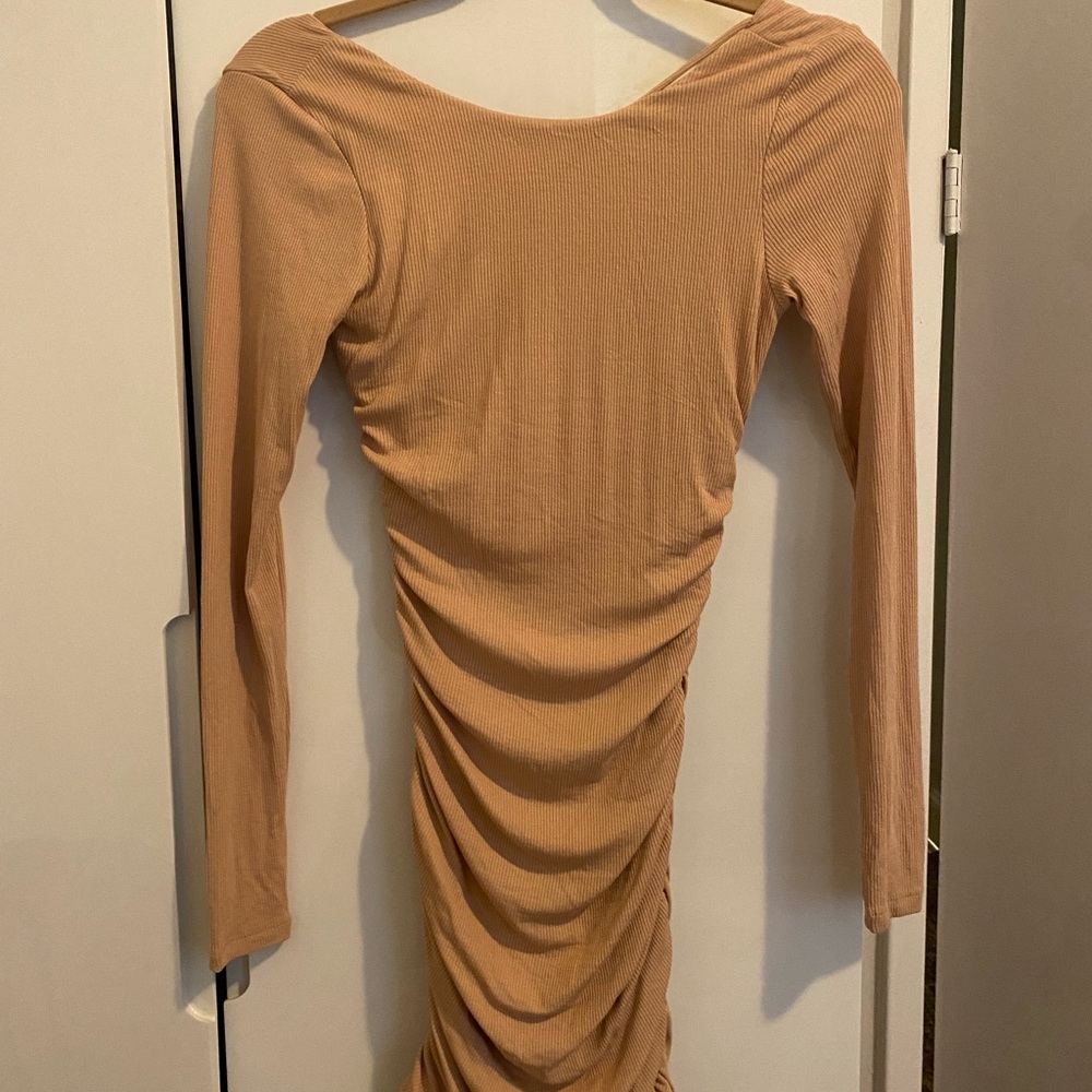 Princess Polly Newton Minidress Beige size 2 - Picture 2 of 4